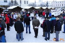 Protest przeciwko spalarni w Karwinie