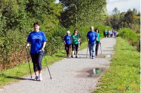 Skoczów: I Błękitny Marsz Nordic Walking (etap II)