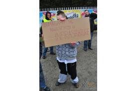 Protest w sprawie likwidacji połączeń w Ustroniu Nierodzimiu