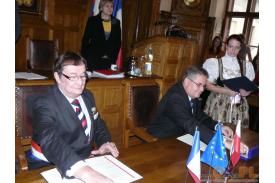 Podpisanie umowy pomiędzy Miastem Cieszyn a Miastem Cambrai