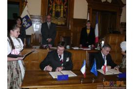 Podpisanie umowy pomiędzy Miastem Cieszyn a Miastem Cambrai