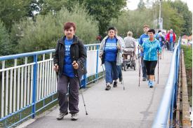 II \''Błękitny marsz\'' Nordic Walking - drugi etap