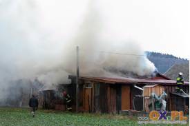 Pożar stolarni w Goleszowie