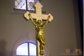 Skoczów - poświęcenie krzyża po renowacji
