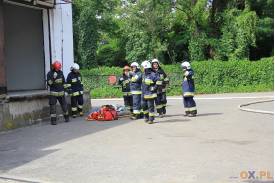 Ćwiczenia strażackie w Zebrzydowicach