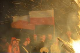 Ogień w 1050 rocznicę chrztu Polski 