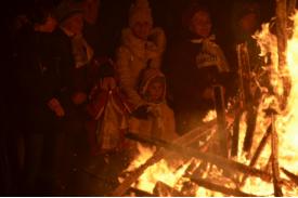 Ogień w 1050 rocznicę chrztu Polski 