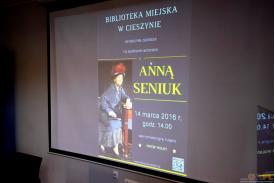 Spotkanie z aktorką Anną Seniuk w Bibliotece Miejskiej 