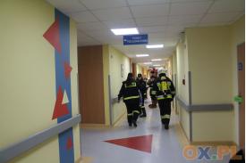 Strażacy w Szpitalu Śląskim w Cieszynie