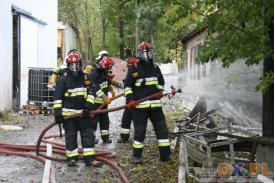 Ćwiczenia strażackie w Nierodzimiu