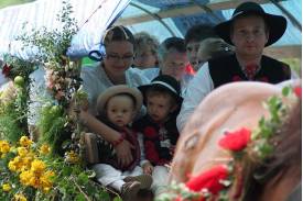 Korowód dożynkowy w Wiśle