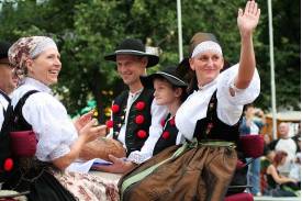 Korowód dożynkowy w Wiśle
