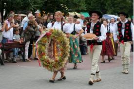 Korowód dożynkowy w Wiśle