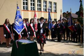 Uroczystość poświęcenia sztandaru Gimnazjum w Strumieniu