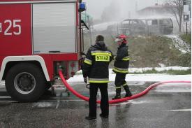 Pożar na stacji benzynowej w Ustroniu