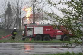 Pożar na stacji benzynowej w Ustroniu