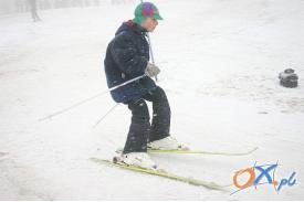 Zawody narciarskie na górze Chełm
