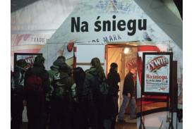 Żywiec na śniegu w Wiśle
