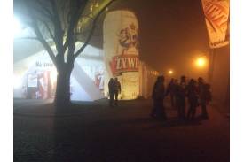 Żywiec na śniegu w Wiśle