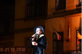 100 lat niepodległości - wiec historyczny na Rynku w Cieszynie 20.10.2018