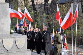 100 lecie Niepodległości  w Cieszynie - uroczystość pod Pomnikiem  Legionistów 