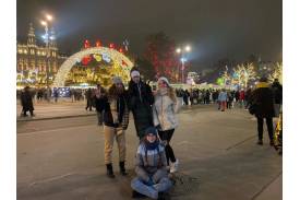 Wiślańscy licealiści w Wiedniu - Jarmark świąteczny