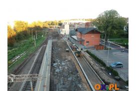 Postęp prac remontowych  linii kolejowej