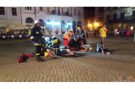 Wypadek na cieszyńskim Rynku