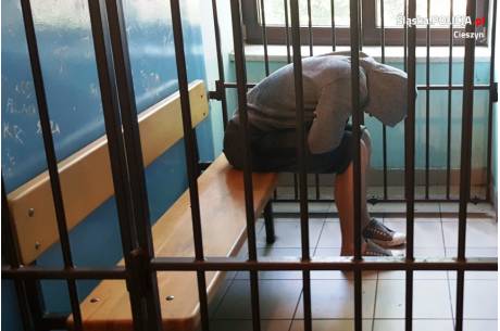 Przestępca wpadł  na gorącym uczynku w trakcie kolejnej kradzieży. Fot: arc.ox.pl 
