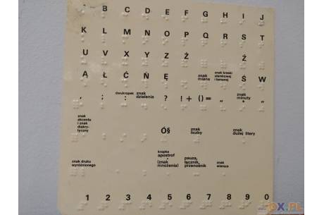 fot.:  Alfabet Braille’a, ES/OX.PL 