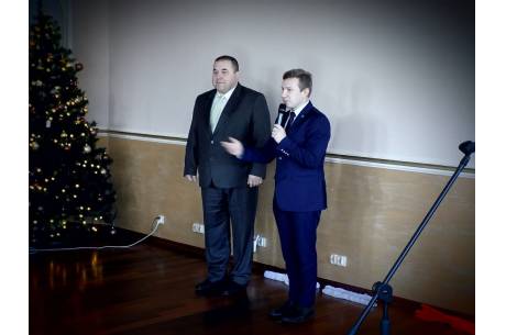 Zastępca burmistrza Andrzej Bubnicki i starosta Hradka Robert Borski /fot. KR