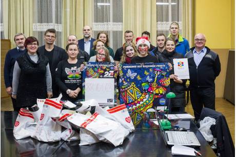 Sztab WOŚP w Skoczowie / fot. B. Kukucz