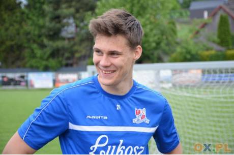 Kacper Kostorz w barwach poprzedniego klubu - Podbeskidzia Bielsko-Biała / fot. arc.ox.pl