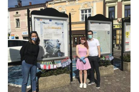 "Maskomat" znajduje się na skoczowskim rynku. Fot. mat.pras. 