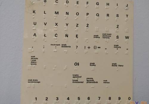 fot.:  Alfabet Braille’a, ES/OX.PL 