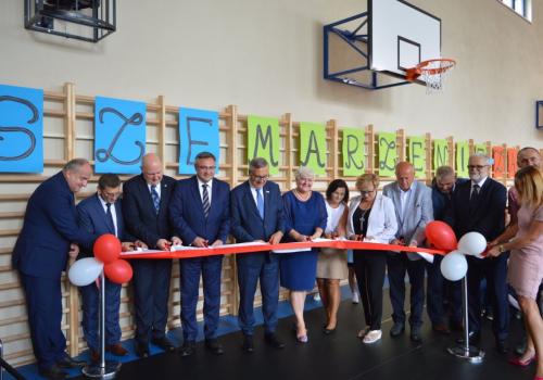 Oficjalne otwarcie nowej sali gimnastycznej w Zaborzu / fot. Gmina Chybie