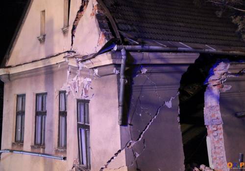 Zawalił się budynek / fot. Marta Szymik