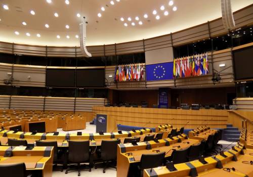 Sala plenarna Parlamentu Europejskiego w Brukseli / fot. KR/ox.pl