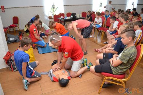 ,,Bezpieczeństwo w górach'' - prelekcja Goprowców na obozie sportowym