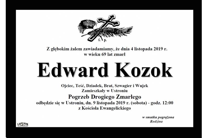 Zmarł Edward Kozok